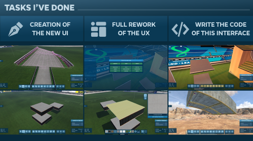 Screenshots of the interface.